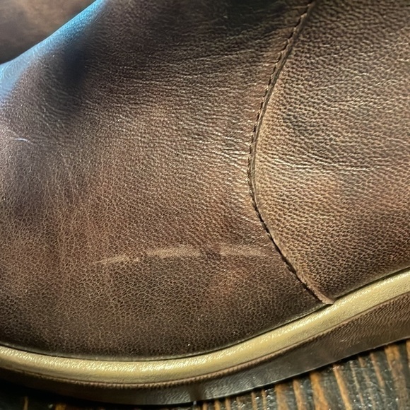 𝅺🦚Host Pick🦚Anthropologie Buckled Soft Leather Pointy Toe Ankle Bootie - Picture 7 of 10